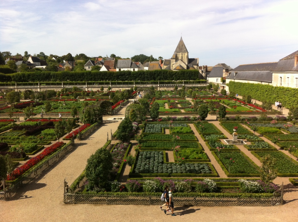 Jardins potagers vus du château